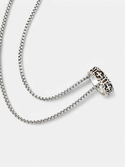 The Imperial Crucifix Pendant Necklace - Metallic Silver