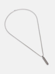 The Spiral Pendant Necklace - Metallic Silver