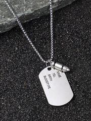The Marine Pendant Necklace - Metallic Silver