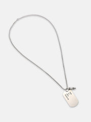 The Marine Pendant Necklace - Metallic Silver