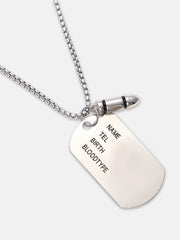 The Marine Pendant Necklace - Metallic Silver