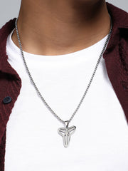 The Trinity Pendant Necklace - Metallic Silver