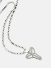 The Trinity Pendant Necklace - Metallic Silver