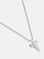 The Trinity Pendant Necklace - Metallic Silver