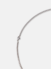 The Compass Pendant Necklace - Metallic Silver