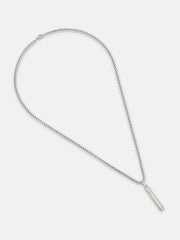 The Whistle Pendant Necklace - Metallic Silver