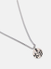The Dice Pendant Necklace - Metallic Silver