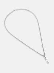 The Twisted Pendant Necklace - Metallic Silver
