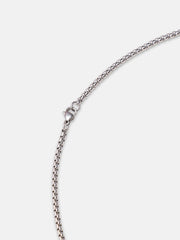 The Twisted Pendant Necklace - Metallic Silver