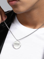 The Cap Pendant Necklace - Metallic Silver