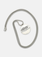 The Cap Pendant Necklace - Metallic Silver