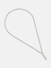 The Ripple Pendant Necklace - Metallic Silver
