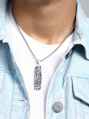 The Slayer Pendant Necklace - Metallic Silver