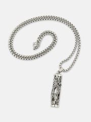 The Slayer Pendant Necklace - Metallic Silver