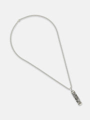 The Slayer Pendant Necklace - Metallic Silver