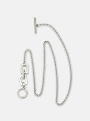 The Zig-Saw Pendant Necklace - Metallic Silver