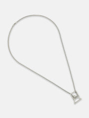 The Quad Pendant Necklace - Metallic Silver