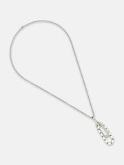 The Hálos Pendant Necklace - Metallic Silver