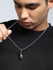 The Astranaut Pendant Necklace - Metallic Silver