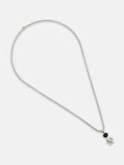 The Astranaut Pendant Necklace - Metallic Silver