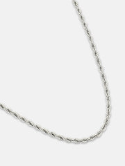 The Minimal-Twist Chain Necklace - Metallic Silver