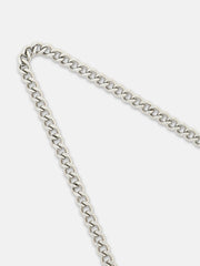 The Zig-Saw Pendant Necklace - Metallic Silver