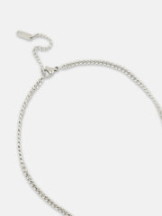 The dumbell Pendant Necklace - Metallic Silver