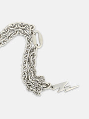 The Flash Pendant Necklace - Metallic Silver