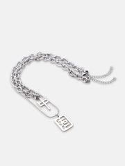 The Oriental Pendant Necklace - Metallic Silver