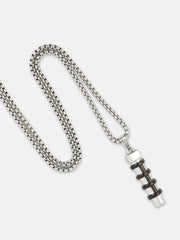 The Torque Pendant Necklace - Metallic Silver