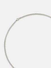 The Trasher Pendant Necklace - Metallic Silver