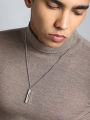 The Swirl Pendant Necklace - Metallic Silver