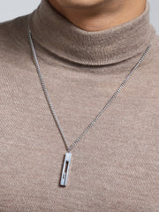 The Swirl Pendant Necklace - Metallic Silver