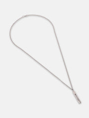 The Swirl Pendant Necklace - Metallic Silver