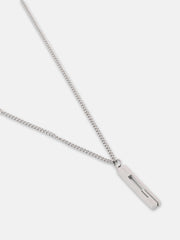 The Swirl Pendant Necklace - Metallic Silver