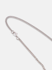 The Swirl Pendant Necklace - Metallic Silver