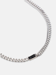 The Daily Pendant Necklace - Metallic Silver