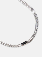 The Daily Pendant Necklace - Metallic Silver