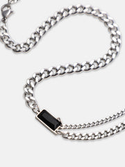 The Daily Pendant Necklace - Metallic Silver