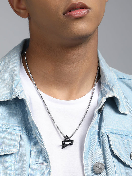 The Quad Pendant Necklace - Midnight Black