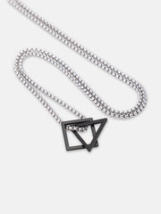 The Quad Pendant Necklace - Midnight Black