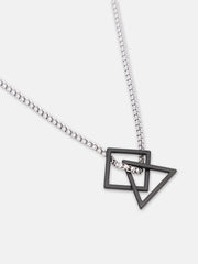 The Quad Pendant Necklace - Midnight Black