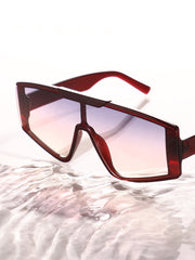 The Chalet Shield Sunglasses - Chocolate Brown