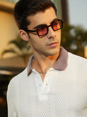 The Sonic Rectangular Sunglass Onyx Black