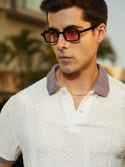 The Sonic Rectangular Sunglass Onyx Black