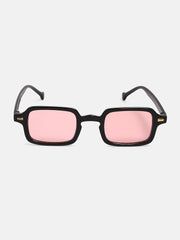 The Sonic Rectangular Sunglass Onyx Black