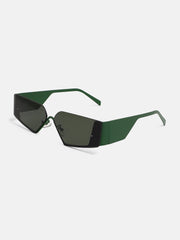 The Electra Shield Sunglass Jungle Green