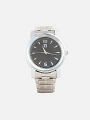 The Studio Round Watch - Metallic Silver