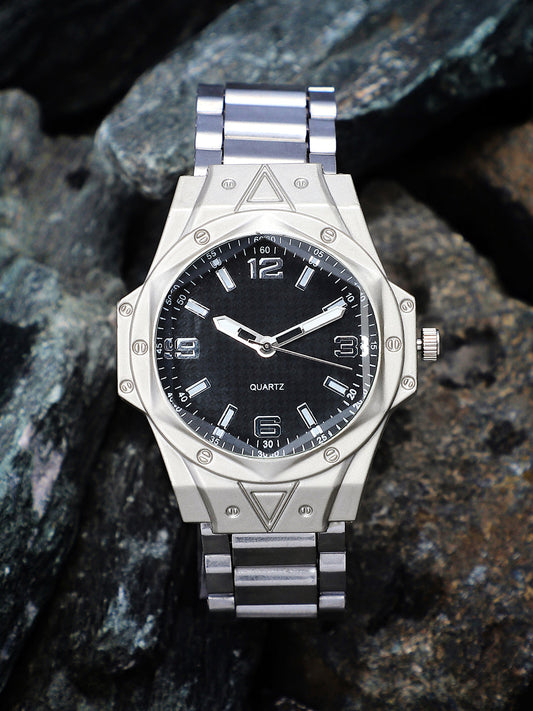 The Torque Driftor Round Watch - Metallic Silver