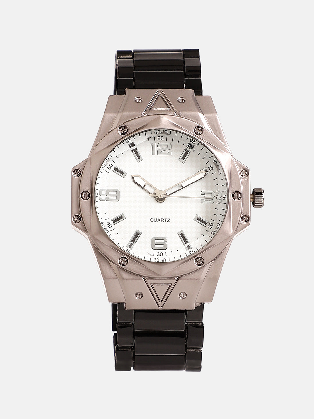 French Accent - The Torque Driftor Round Watch - Ivory White